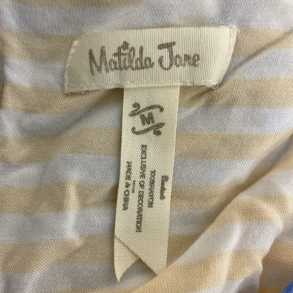 Matilda Jane On My Mind Stripe & Floral Tank Top Womens Size Medium - Picture 6 of 6
